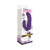 Curve Toys Gossip Ellen Waterproof Textured Silicone Flexible Dual Stimulation Vibrator, Violet