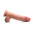 JOCK Real Skin 9 in. Silicone Dildo with Balls, 7.0 Inch Insertable, 1.8 Inch Max Width, Medium Skin