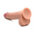 JOCK Real Skin 9 in. Silicone Dildo with Balls, 7.0 Inch Insertable, 1.8 Inch Max Width, Medium Skin