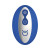 Forto Thumper Rechargeable Remote-Controlled Silicone Thumping Anal Vibrator, Blue