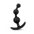 Anal Adventures Platinum Silicone Small Anal Beads Plug, Black