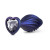 Anal Adventures Matrix Silicone Swirling Bling Plug, Sapphire Anal Adventures Matrix Silicone Swirling Bling Plug, Sapphire