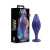 Anal Adventures Matrix Silicone Swirling Bling Plug, Sapphire Anal Adventures Matrix Silicone Swirling Bling Plug, Sapphire