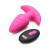 BANG! Rotating & Vibrating Silicone Butt Plug with Remote, Pink