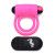 BANG! Silicone Cock Ring & Bullet with Remote Control, Pink