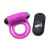 BANG! Silicone Cock Ring & Bullet with Remote Control, Purple