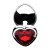 Booty Sparks Red Heart Gem Anal Plug, Medium