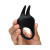Fifty Shades of Grey Sensation Rechargeable Silicone Vibrating Rabbit Love Ring, Black