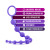 Luxe Silicone 10 Beads for Anal Play, Purple