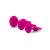 Luxe 3-Piece Silicone Beginner Plug Kit, Pink