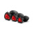Luxe 3-Piece Bling Plug Training Kit with Red Gem Base, Black