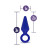 Luxe Candy Rimmer Small Silicone Anal Plug, Blue