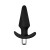 Luxe Discover Vibrating Silicone Anal Plug, Black