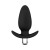 Luxe Little Thumper Vibrating Silicone Anal Plug, Black