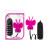 Luxe Butterfly Teaser Remote-Controlled Silicone Mini Vibrator, Fuchsia