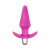 Luxe Discover Vibrating Silicone Anal Plug, Pink