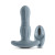Renegade Gemini Thrusting Anal Plug with Remote, Gray