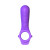 Fantasy C-Ringz Remote-Controlled Vibrating Ride N Glide Couples Ring, Purple