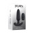 Selopa Black Beauty Vibrating Anal Plug with Remote, 3.5 Inch Insertable, 1.03 Inch Max Width, Black