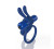 Screaming O 4B Ohare Vibrating Rabbit Double Cock Ring, Blueberry