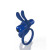 Screaming O 4T Ohare Vibrating Rabbit Double Cock Ring, Blueberry