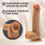 Dr. Skin Silicone Dr. Phillips Thrusting Dildo, 6.5 Inch Insertable, 1.75 Inch Max Width, Tan