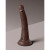 King Cock Elite 7 Inch Realistic Vibrating Dual Density Silicone Dildo With Suction Cup, Brown