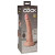 King Cock Elite 7 Inch Realistic Vibrating Dual Density Silicone Dildo With Suction Cup, Beige