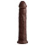 King Cock Elite 11 Inch Realistic Dual Density Silicone Dildo With Suction Cup, Brown