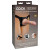 King Cock Elite Beginner's Silicone Body Dock Kit With 6 Inch Dildo, Beige/Black