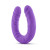 Ruse Realistic 18 Inch Silicone Slim Double Dildo, 18.0 Inch Total Length, 1.75 Inch Max Width, Purple