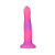 Addiction Rave Bendable 8 Inch Silicone Dildo, 7.0 Inch Insertable, 1.4 Inch Max Width, Glow in the Dark Pink and Purple