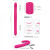 Dorcel Orgasmic Double Do Rechargeable Thrusting & Vibrating Double Dildo, Pink