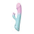 Cotton Candy Jaw Breaker Silicone Rabbit Vibrator with 9 Frequencies