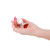 Crystal Desires Red Heart Gem Glass Plug, Small Crystal Desires Red Heart Gem Glass Plug, Small