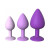Fantasy For Her 3-Piece Silicone Her Little Gems Trainer Plug Set, Purple