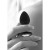 Ouch! Black & White Silicone Butt Plug With Removable Jewel, Black Ouch! Black & White Silicone Butt Plug With Removable Jewel, Black