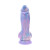 Evolved Mythical Multicolor Vibrating Dildo, 6.25 Inch Insertable, 2.34 Inch Max Width