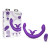 Together Couples Toy Remote-Controlled Dual Ended Rabbit Vibrator, Purple