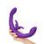 Together Couples Toy Remote-Controlled Dual Ended Rabbit Vibrator, Purple