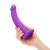 Together Tilt 7 Inch Vibrating Silicone Dildo and Harness Set, Purple