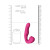 VIVE ZAKI Rechargeable Silicone Airwave Pulse Wave Vibrating G-Spot Vibrator, Pink