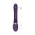 VIVE RINI Rechargeable Triple-Motor Pulse-Wave Dual Entry Silicone Rabbit Vibrator, Purple