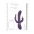 VIVE RINI Rechargeable Triple-Motor Pulse-Wave Dual Entry Silicone Rabbit Vibrator, Purple