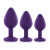 Rianne S 3-Piece Booty Plug Set, Purple Rianne S 3-Piece Booty Plug Set, Purple