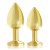 Rianne S 2-Piece Booty Plug Luxury Set, Gold Plated Stainless Steel Rianne S 2-Piece Booty Plug Luxury Set, Gold Plated Stainless Steel