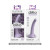 Dillio Platinum Collection Curious Five 5 Inch Silicone Dildo, 5.0 Inch Insertable, 1.2 Inch Max Width, Purple