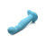 Simply Sweet Vibrating Thick Silicone Dildo with Remote, 6.5 Inch Insertable, 1.6 Inch Max Width, Blue