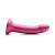 Simply Sweet Metallic Silicone Dildo, 6.25 Inch Insertable, 1.4 Inch Max Width, Pink