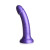 Simply Sweet Metallic Silicone Dildo, 6.25 Inch Insertable, 1.4 Inch Max Width, Purple